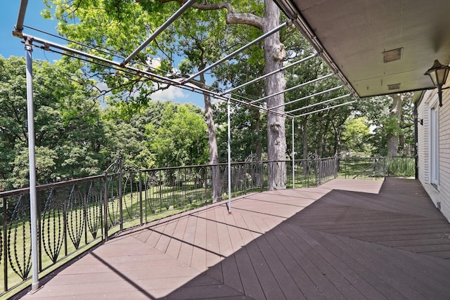 712 Ridge Rd, Lemont, IL 60439 - deck with view of scattered trees