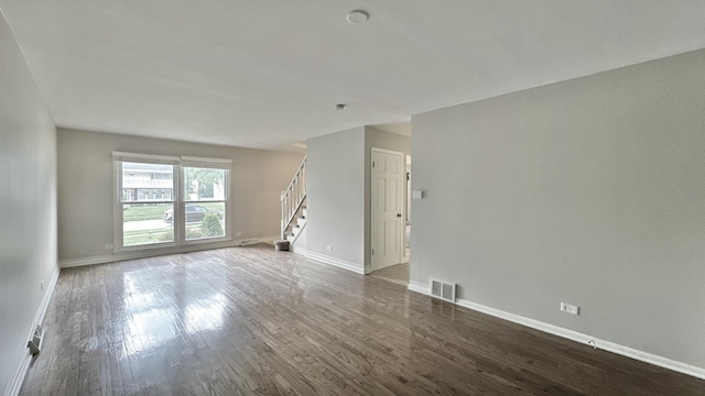 2931 Sunset Ave, Flossmoor, IL 60422 - unfurnished room with stairway and wood finished floors
