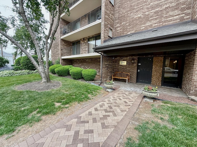 555 Graceland Ave Unit 505, Des Plaines, IL 60016 - property entrance with brick siding