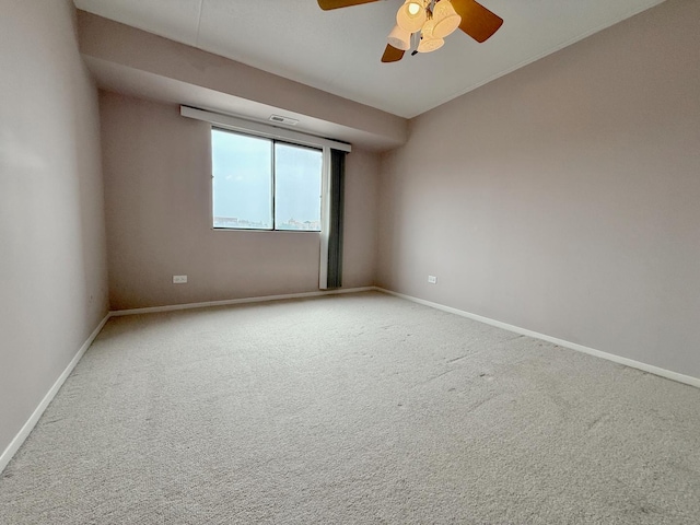 555 Graceland Ave Unit 505, Des Plaines, IL 60016 - carpeted spare room with baseboards and ceiling fan