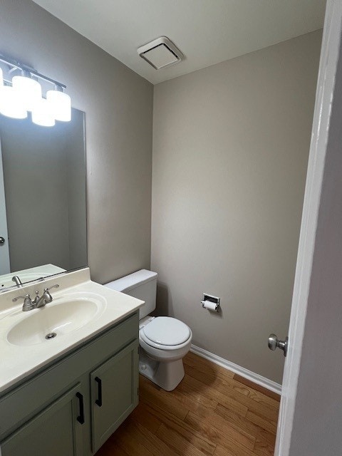1312 Strawbridge Ct, Naperville, IL 60565 - bathroom with vanity and wood finished floors