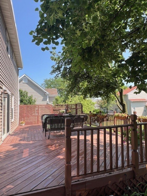 1312 Strawbridge Ct, Naperville, IL 60565 - view of wooden terrace