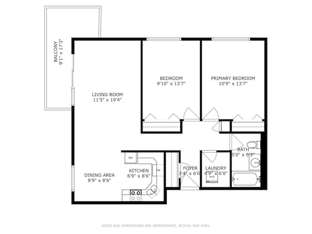 7428 Washington St Unit 508, Forest Park, IL 60130 - view of floor plan / room layout
