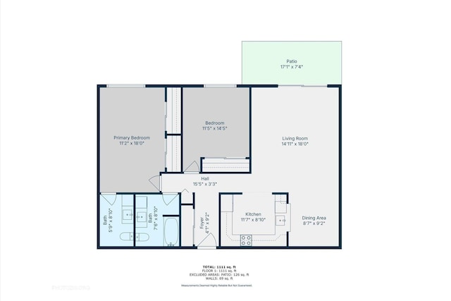 2600 Brookwood Way Dr Unit 111A, Rolling Meadows, IL 60008 - view of property floor plan