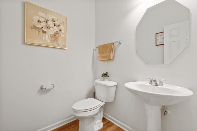 72 Kenneth Ave, Matteson, IL 60443 - bathroom featuring toilet and wood finished floors