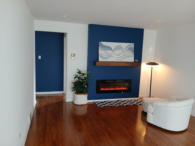 498 Crandon Ave, Calumet City, IL 60409 - living room featuring a fireplace and wood finished floors