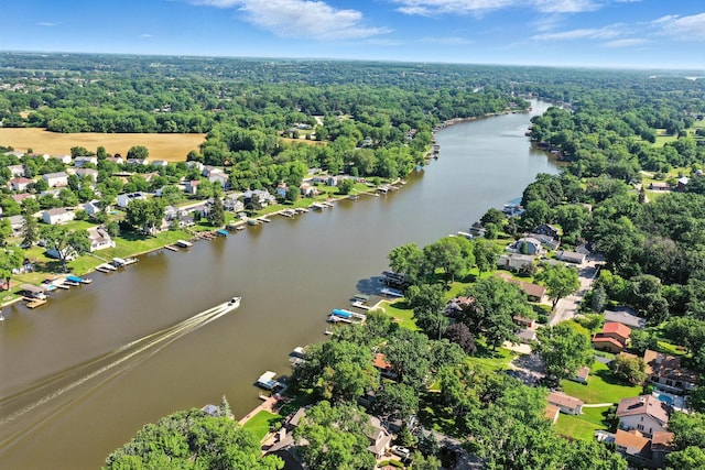 1803 N Woodlawn Park Ave, Mchenry, IL 60051 - aerial view of a nearby body of water and a heavily wooded area