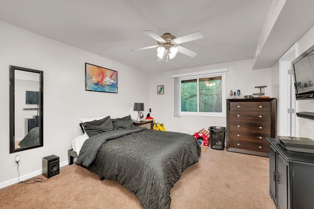 2003 Tall Oaks Dr Unit 2B, Aurora, IL 60505 - bedroom with light colored carpet and a ceiling fan