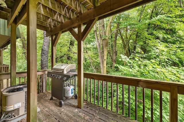 2003 Tall Oaks Dr Unit 2B, Aurora, IL 60505 - wooden terrace with grilling area