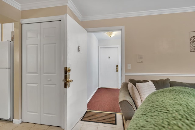 2003 Tall Oaks Dr Unit 2B, Aurora, IL 60505 - entryway with light tile patterned floors and crown molding