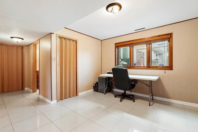 7340 Mimosa Dr, Orland Park, IL 60462 - office featuring baseboards and light tile patterned floors