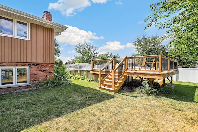 7340 Mimosa Dr, Orland Park, IL 60462 - view of yard with a deck
