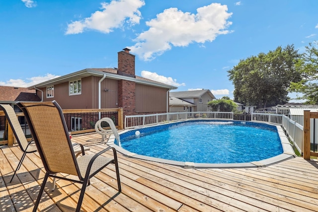 7340 Mimosa Dr, Orland Park, IL 60462 - view of swimming pool featuring a wooden deck