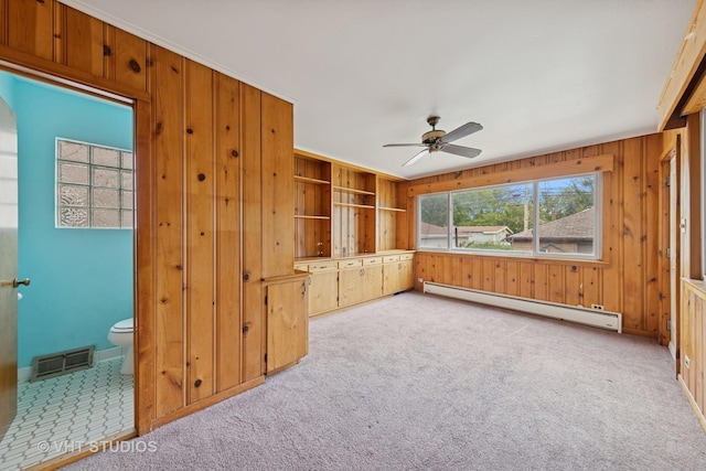 9205 S Utica Ave, Evergreen Park, IL 60805 - unfurnished sunroom with a baseboard radiator