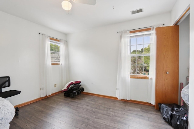 4203 Bunratty Ln, Plainfield, IL 60586 - unfurnished room featuring wood finished floors and ceiling fan