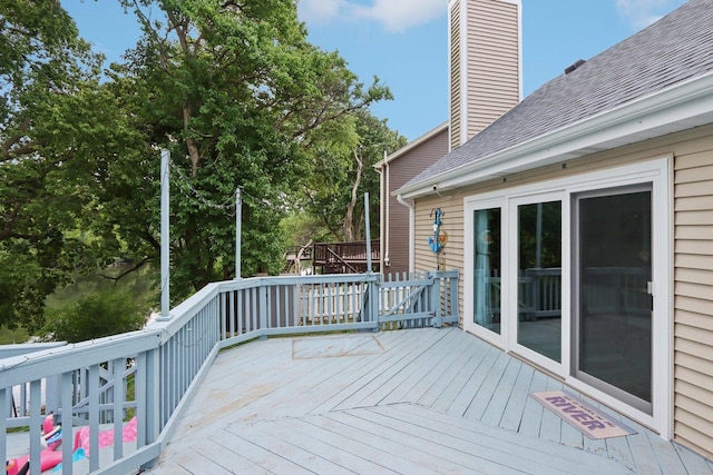 4203 Bunratty Ln, Plainfield, IL 60586 - view of wooden deck