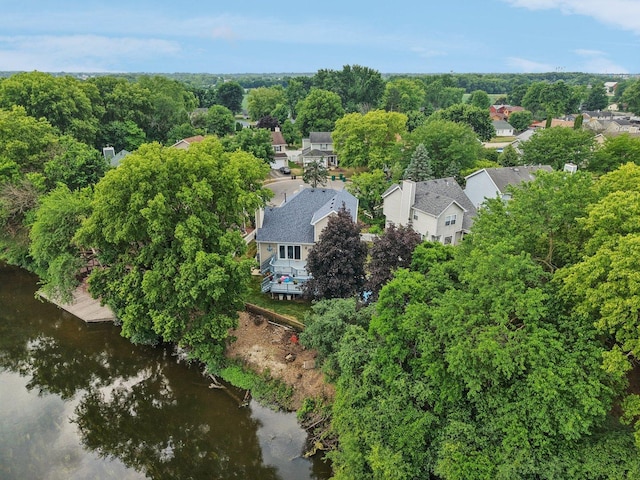 4203 Bunratty Ln, Plainfield, IL 60586 - aerial perspective of suburban area with a nearby body of water