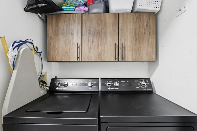 4203 Bunratty Ln, Plainfield, IL 60586 - laundry area with cabinet space and separate washer and dryer