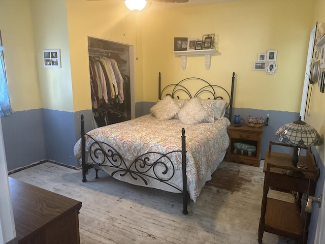 600 W White St, Clinton, IL 61727 - bedroom featuring a closet and wood finished floors