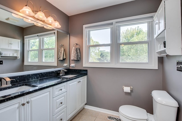1818 Olde Mill Rd, Plainfield, IL 60586 - full bathroom with double vanity and tile patterned floors