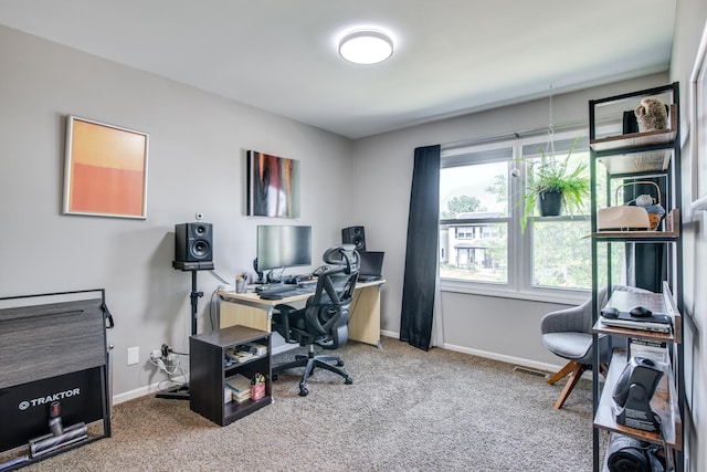 1818 Olde Mill Rd, Plainfield, IL 60586 - home office with carpet flooring