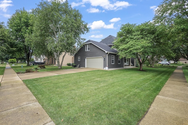 1091 Danforth Dr, Batavia, IL 60510 - view of front of property featuring an attached garage, a front yard, and concrete driveway