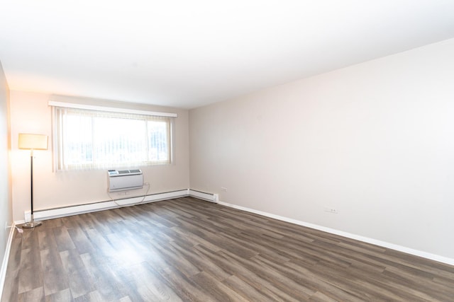 2537 Thatcher Ave Unit 3E, River Grove, IL 60171 - unfurnished room with wood finished floors and an AC wall unit