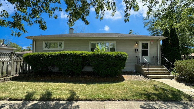 17303 Roy St, Lansing, IL 60438 - view of front of home with entry steps and a chimney