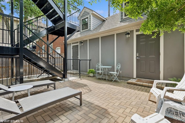 823 W George St Unit 1, Chicago, IL 60657 - view of patio / terrace featuring stairway