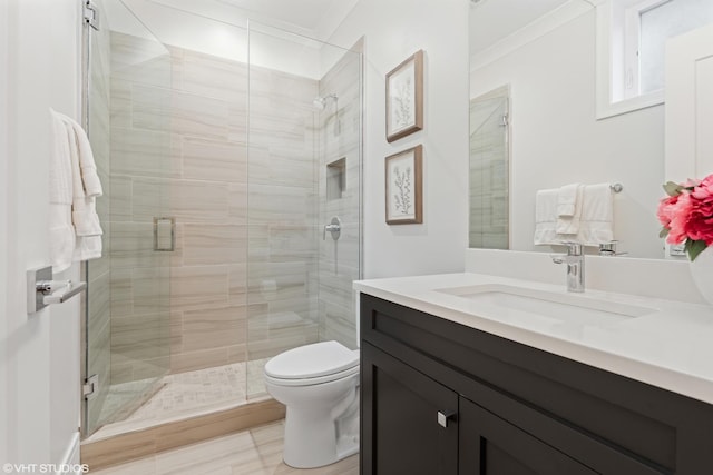 823 W George St Unit 1, Chicago, IL 60657 - bathroom with vanity and a stall shower