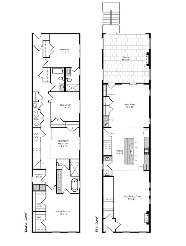 823 W George St Unit 1, Chicago, IL 60657 - view of floor plan / room layout