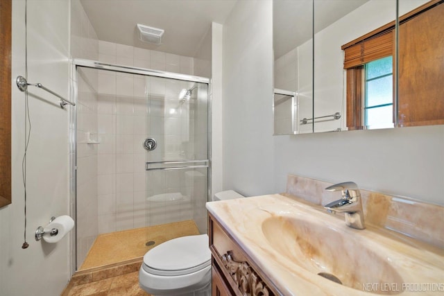 2050 Alschuler Dr, Aurora, IL 60506 - bathroom with vanity and a stall shower