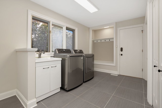 22W672 Elmwood Dr, Glen Ellyn, IL 60137 - washroom featuring washing machine and clothes dryer and tile patterned flooring