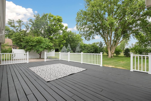 22W672 Elmwood Dr, Glen Ellyn, IL 60137 - deck featuring a yard