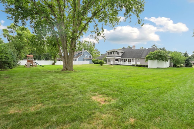 22W672 Elmwood Dr, Glen Ellyn, IL 60137 - view of yard featuring a playground