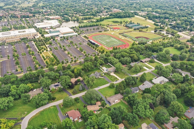 22W672 Elmwood Dr, Glen Ellyn, IL 60137 - aerial view of property and surrounding area