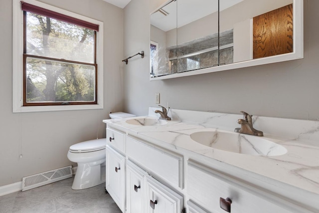 11280 James Ct, Genoa, IL 60135 - full bathroom featuring toilet and double vanity