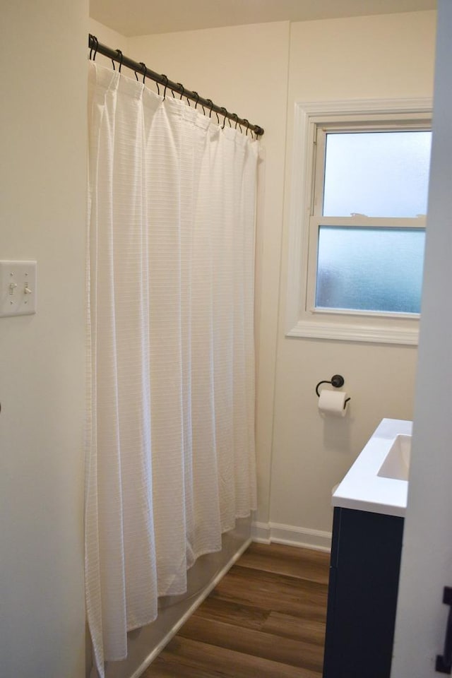 631 Central Ave, Joliet, IL 60436 - bathroom featuring wood finished floors and vanity