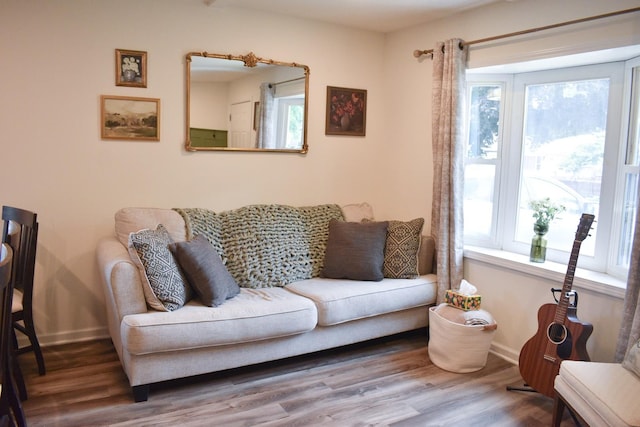 631 Central Ave, Joliet, IL 60436 - living area featuring healthy amount of natural light and wood finished floors