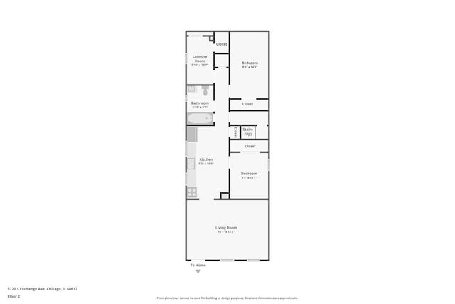 9720 S Exchange Ave, Chicago, IL 60617 - view of home floor plan