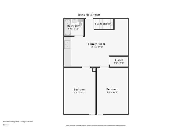 9720 S Exchange Ave, Chicago, IL 60617 - view of home floor plan