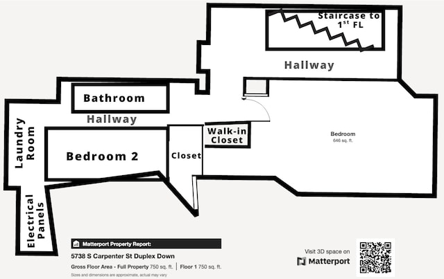 5738 S Carpenter St, Chicago, IL 60621 - view of home floor plan