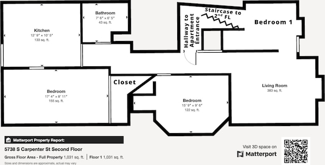 5738 S Carpenter St, Chicago, IL 60621 - view of property floor plan
