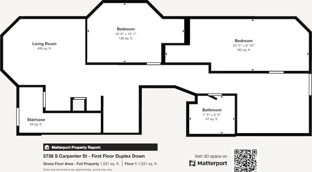 5738 S Carpenter St, Chicago, IL 60621 - view of home floor plan