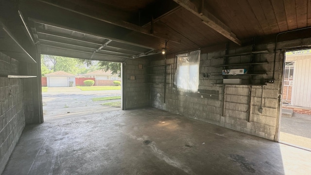 15043 Meadow Ln, Dolton, IL 60419 - garage with concrete block wall