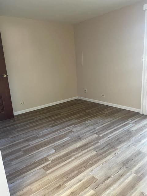 2049 Berkshire Cir Unit D, Carpentersville, IL 60110 - spare room with baseboards and wood finished floors