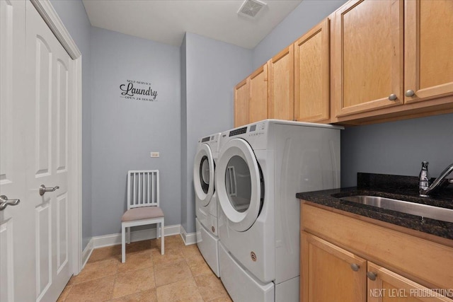 1108 Independence Ave, Elburn, IL 60119 - laundry room featuring washing machine and clothes dryer and cabinet space