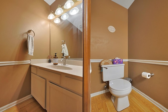 710 Cimarron Dr, Cary, IL 60013 - bathroom featuring vanity and wood finished floors