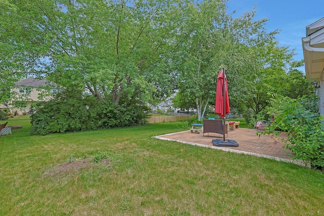 710 Cimarron Dr, Cary, IL 60013 - view of green lawn with a patio
