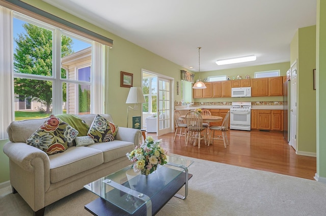 12856 W Rocksprings Ln, Huntley, IL 60142 - living area with light wood-style floors and light colored carpet